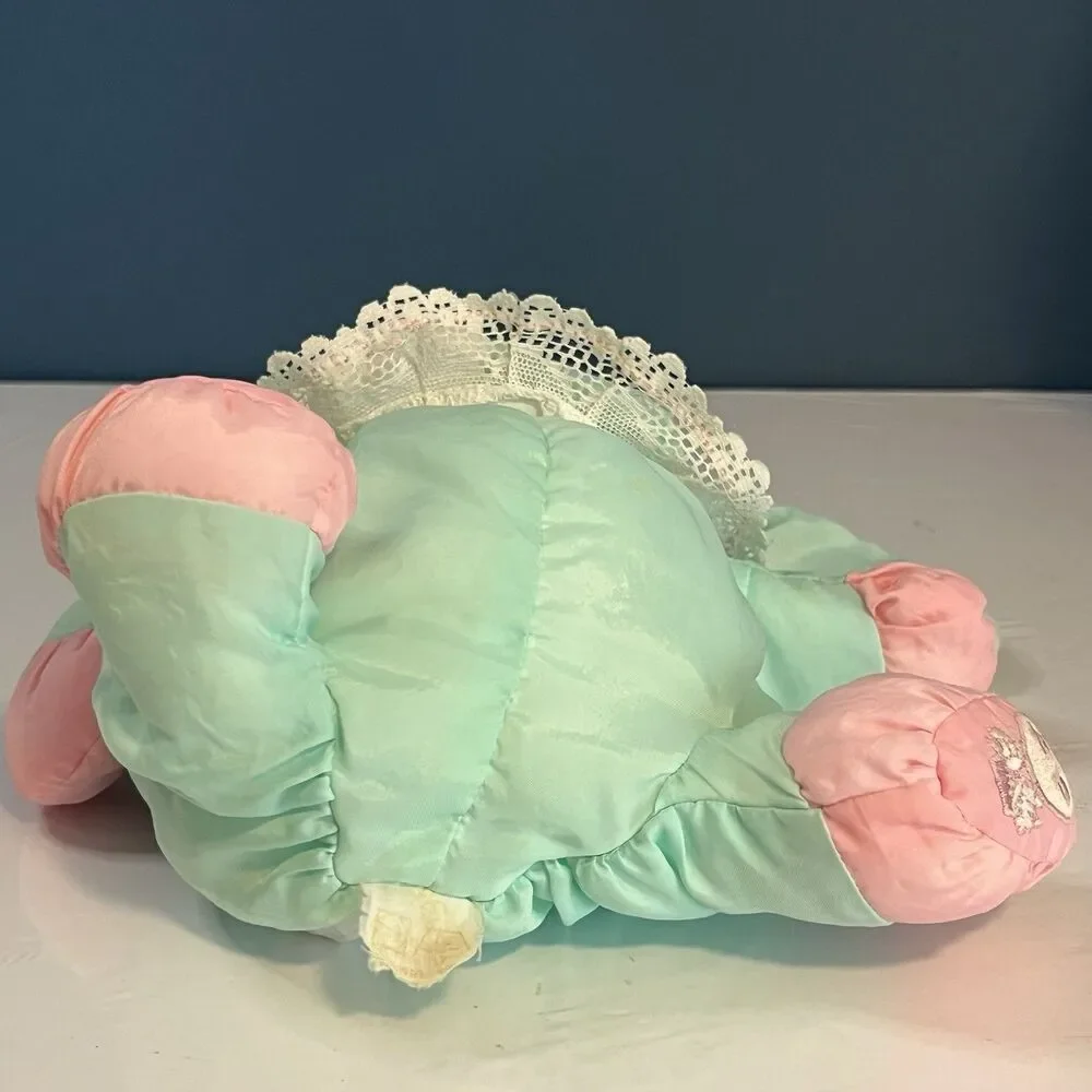 Fisher Price Puffalumps Bunny Rabbit Mint Green Pink 8022 Lace 10
